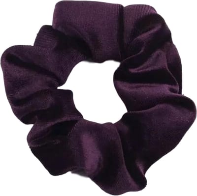 Kraagjeskopen.nl Scrunchie Velvet pruimpaars Haarelastiek Haaraccessoire - 1 stuk