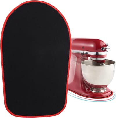 Mixer Slider Mat - Mixer Mat Keukenmachine - Keukenmachine Verplaatsen - Duurzaam Rubber en Polyester - Past op 6.5-8L - Zwart
