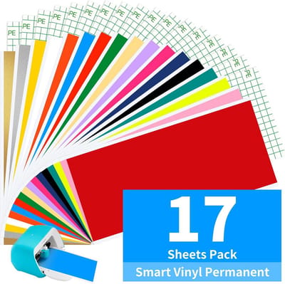 Smart Iron on voor Cricut Joy - 14 x 200 cm - Rood - Plotterfolie voor Textiel en T-Shirts - Smart Heat Transfer - Flexfolie voor Doe-Het-Zelf Patronen