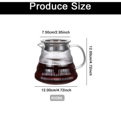 600ml Glazen Koffiepot Set Sharing Pot Filtervrij Papieren Filter Cloud Pot Amerikaanse Druppelpot Herbruikbaar Koffiegerei gray