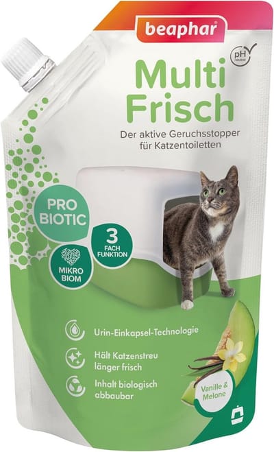 Geurabsorptie kattenbakgranulaat - Neutraliseert onaangename geuren met vanille meloen geur, 400g