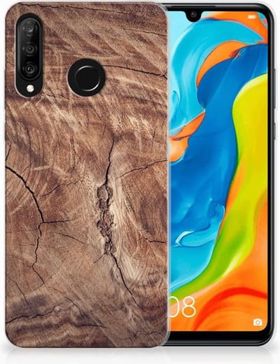 Huawei P30 Lite Bumper Hoesje Tree Trunk