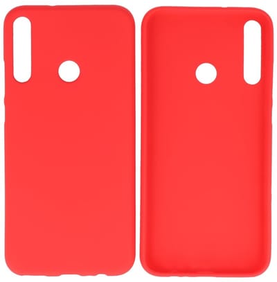 Hoesje Geschikt voor de Huawei P40 Lite E - Backcover Color Telefoonhoesje - Rood