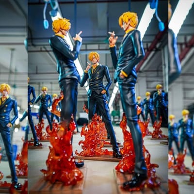 JT Studio One Piece Demon Sanji Stijl Kick C2 Luffy Figuur beeldje One Piece Figuur GK Model Display Anime Cadeau gray