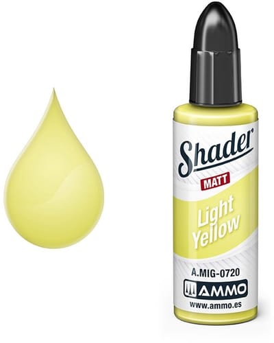 AMMO by Mig Jimenez Hobbyverf Acrylverf - MIG 0720 Shader - Licht Geel - Matt - Acryl - Verf flesje - 10 ml