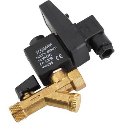 Vanne de vidange électronique 1 2 pouce en laiton Vanne de vidange automatique par minuterie pour condensats Vanne solénoïde unidirectionnelle 2 voies pour multicolore