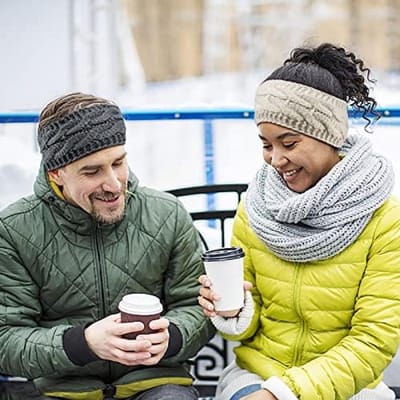 Gebreide winterhoofdband set van 2 stuks - Fleece binnenkant voor ultiem comfort