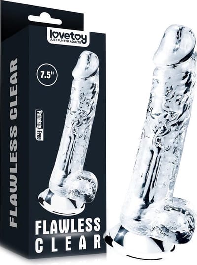 LoveToy - Flawless Clear Dildo 19 cm
