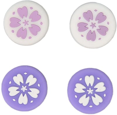 Dailygoody - Leuke Schakelaar Caps - Kawaii Joystick Covers - Zachte Siliconen - Paarse Knop Covers - Voor Controller - Gaming Accessoire