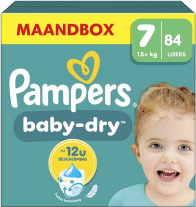 Pampers Baby-Dry - Maat 7 (15kg+) - 84 Luiers