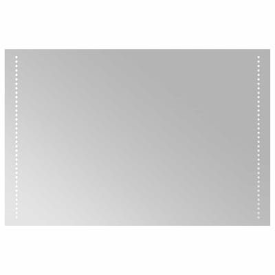 vidaXL - LED - Badkamerspiegel - Doorzichtig - 90 - x - 60 - cm - gehard - glas