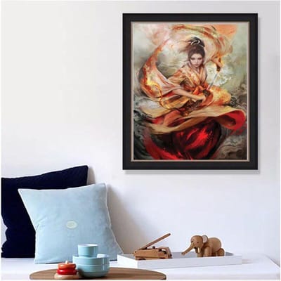 Ronde boor 5D DIY Diamond schilderij Kongfu vrouw borduurwerk kruissteek 5D Home Decor cadeau 20X30CM