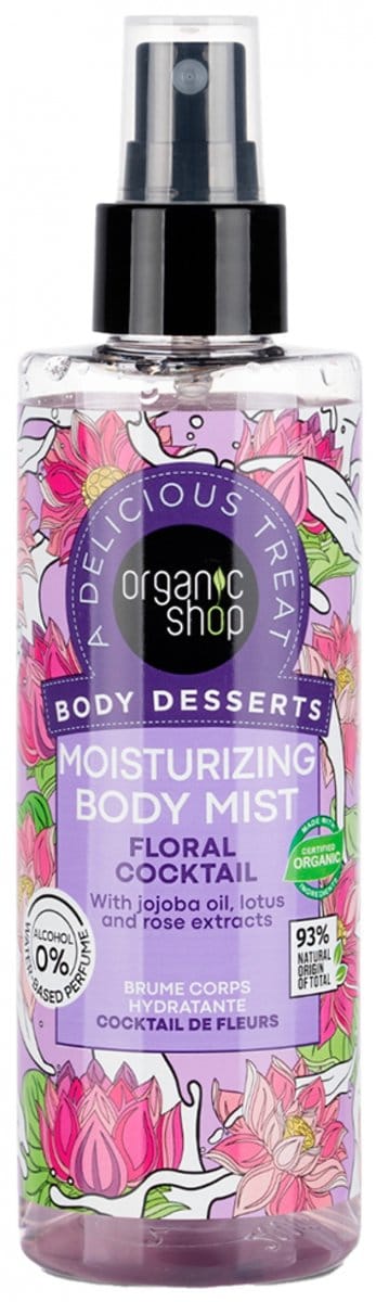 Organic Shop Body Desserts Hydraterende Lichaamsnevel Bloemencocktail 200 ml