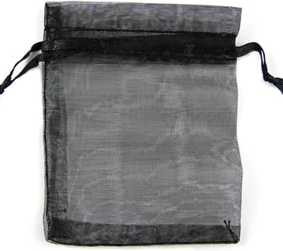 Organza zakjes - Mooi - 7 x 9 cm - 20 stuks – Prachtig – Delicaat – Snoep – Sieraden – Kleine cadeautjes – Decoratie – Feesten – Geschenkjes – Zwart - R 103