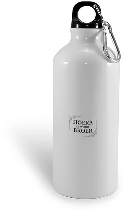 Hacebo® - hoera ik word broer waterfles - Broer - iemand die broer wordt - broer cadeautjes - cadeau - kado - geschenk - water fles - 400ML