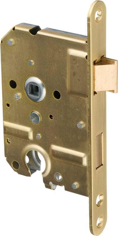Ostiumhome® - Binnenwerk - Loopslot met Cilindergat - Gouden Voorplaat - 20X174 mm - PC55