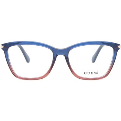 Guess Women Eyeglasses Gu2880 092 Transparent Blue/Pink/52-15-140 gray