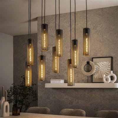 Hoyz hanglamp 5+4 tube mesh artic