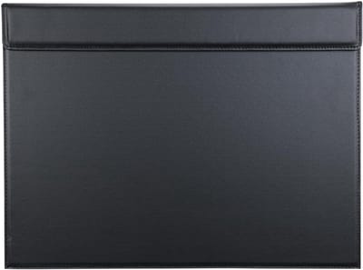 Luxe Zwart Bureau Onderlegger van PU Leer, Ideaal als Schrijfmat en Bureau Organizer voor Thuis en Kantoor
