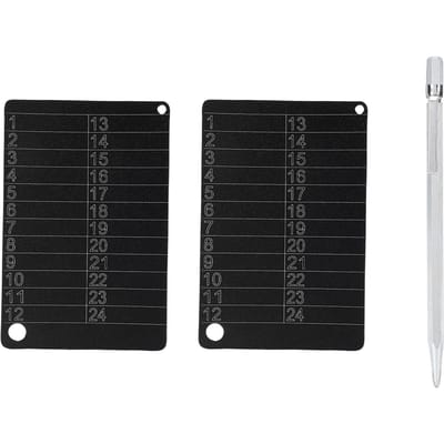 2 Pièces Plaques de Stockage de Phrase Crypto Alliage d'Aluminium Métallique Carte 24 Mots pour Bitcoin Ignifuge Étanche Sauvegarde de Récupération