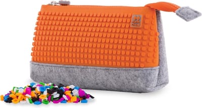 Pixie Crew Etui Met Siliconen Paneel 20 X 12 Cm Oranje