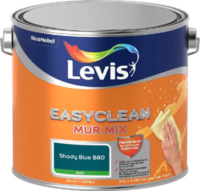 Levis - Easyclean Mur Mat Mix - Shady Blue B80 - Mengverf - 2,5 L