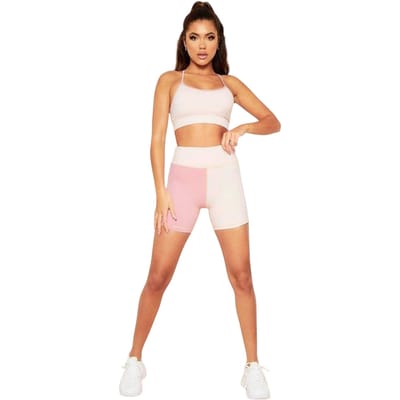Missy Empire Dames/Dames Kleurblok Sport Shorts (Roze)