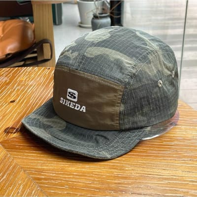 Casquette de baseball à 5 panneaux, petit bord, style vintage classique, maille noire, broderie lettre, unisexe, parfaite pour le camping en plein air, chapeau mode gray