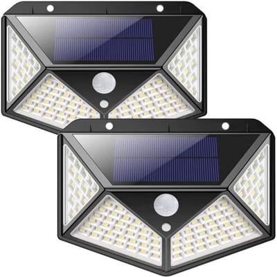 Zonne-lamp - Spot Solair309 - 100 LED - Bewegingsmelder - Waterdicht - 270°