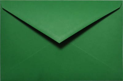 Gladde groene enveloppen 12 - 135 x 205 mm - 25 stuks - NK natgelijmde - 120 gram - Malmero - Netuno