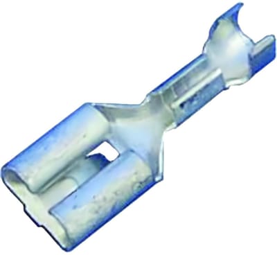 10 stuks Kalitec 10241204 platte stekker DIN 46340 met vergrendelingslipje 4-6mm² 6,3mm x 0,8mm messing gegalvaniseerd vertind | Connectoren | Krimpklemmen vertind | Automotive toepassingen