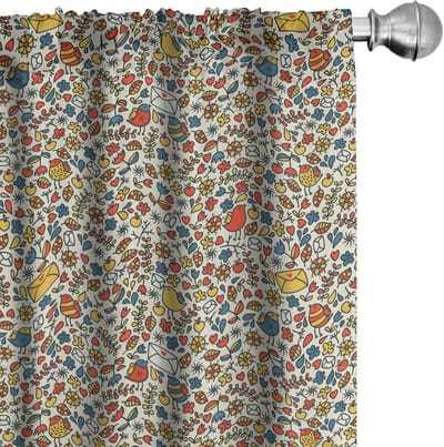 ABAKUHAUS Herfstgordijnen – 2x75x245 cm – microvezel, Halfschaduw