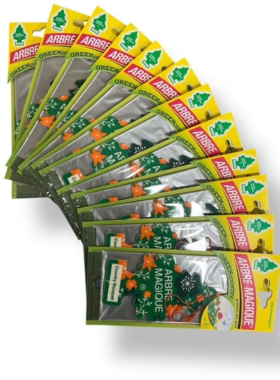 Arbre Magique Geurboom Luchtverfrisser voor in de auto – Car Parfum – Geurboompje - Country Bouquet - 12 PACK!!