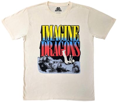 Imagine Dragons - Falling Clouds Heren T-shirt - S - Creme