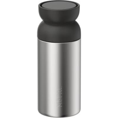 Mepal Isoleer koffiebeker Ellipse - 350 ml - Houdt dranken 4 uur warm en 6 uur koud - Koffiebekers to go - Vaatwasmachinebestendig - Nordic black