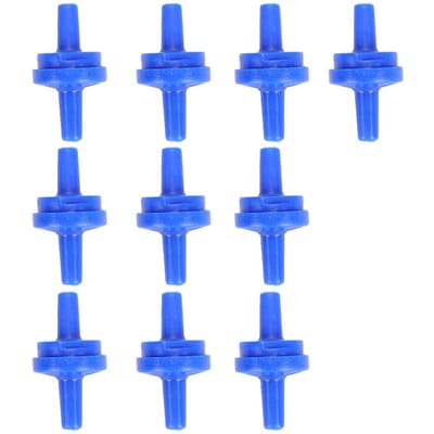10 Pièces Pompe à Air Oxygène Clapet Anti-Retour Sortie Non-Retour Fournitures d'Aquarium pour Tuyau 4 mm blue