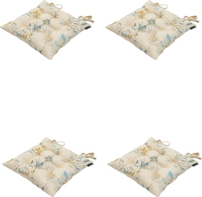 Madison - Zitkussen - Universeel - 4 stuks - 46 x 46 cm - Sophie Blue - Tuin - Waterafstotend