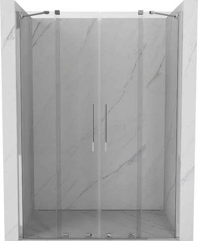 Mexen Velar Duo schuifbare douchedeuren 140 , transparant, chroom - 871-140-000-02-01