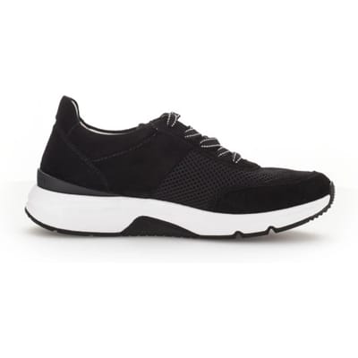 Gabor rollingsoft sensitive 46.897.37 - dames rollende wandelsneaker - Zwart - maat 37.5 (EU) 4.5 (UK)