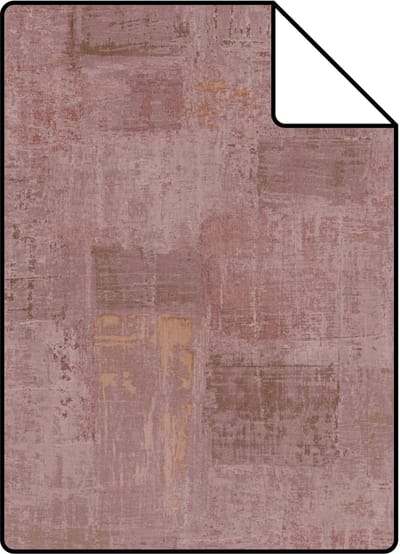 Proefstaal ESTAhome behang schilderachtige structuur mauve paars - 26.5 x 21 cm - 131842-S