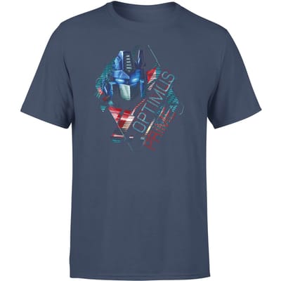 Transformers Optimus Prime Glitch Unisex T-Shirt - Blauw - XXL