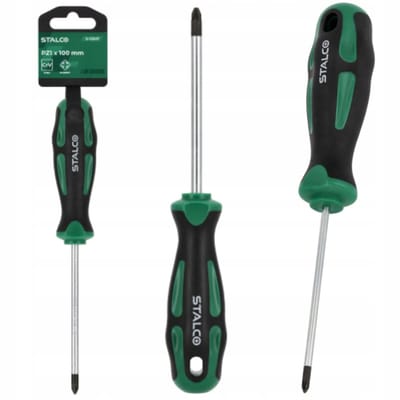 Stalco Pozidriv Schroevendraaier PZ1 x 100mm CrV - Robuust en Ergonomisch