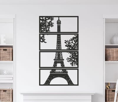 Wanddecoratie | Eiffeltoren Parijs - L (50x95cm)