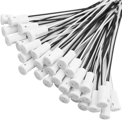 Set van 35 G4 fittingen met keramische houder voor 10cm lampen, geschikt voor LED en halogeen verlichting
