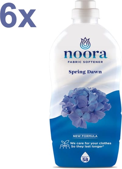 Noora - Spring Dawn - Wasverzachter - 6x 928ml - 348 Wasbeurten - Voordeelverpakking
