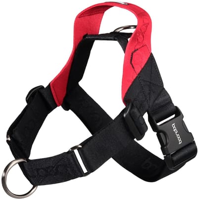Boondog Hondentuig 0109 - Anti Trek - 2 Bevestigingspunten - Met Handvat - Verstelbaar - Comfortabel Harnas - Black - Maat M