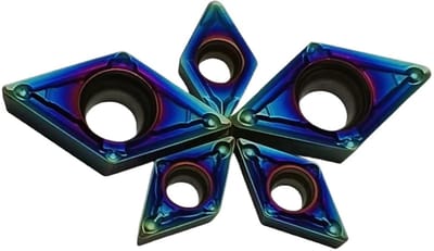 Wisselplaten Set - Snijplaten Metaal - Metaal Bewerken - Harde Legering - 10 Stuks - Zilverkleurig
