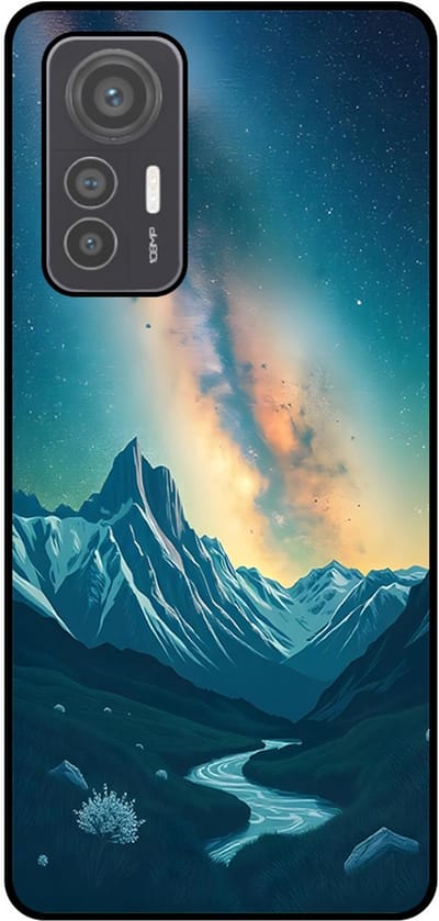 Smartphonica Telefoonhoesje Geschikt voor Xiaomi 12 Lite met Sterrenhemel Opdruk - TPU Backcover Case With Space And Milkyway Design geschikt voor Xiaomi 12 Lite