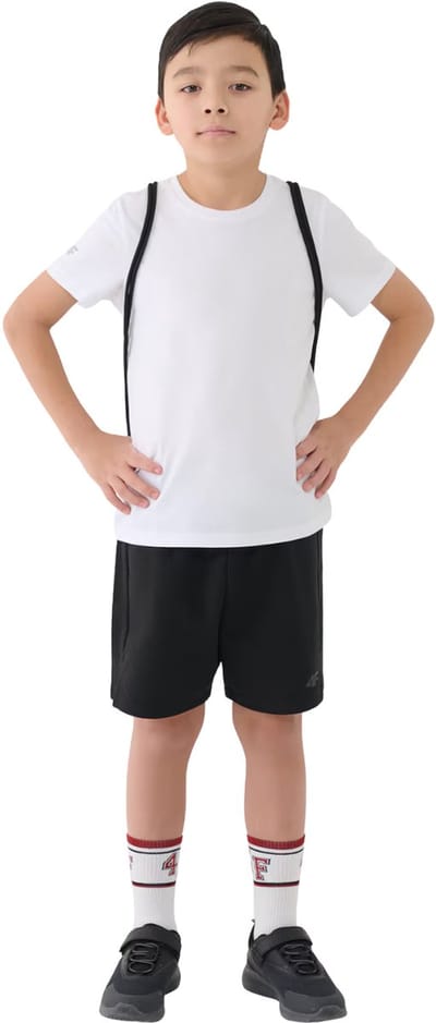 4F Set Kleding Shirt, Short, Zak Zwart - Maat 158-164cm