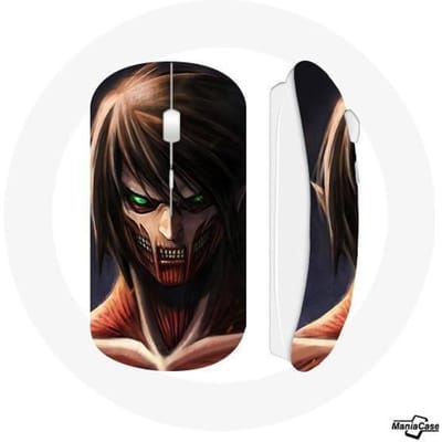 Draadloze muisposter Eren Yeager Aanval op Titan